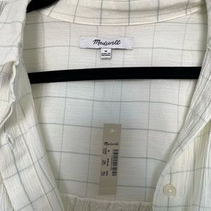 Madewell windowpane button down